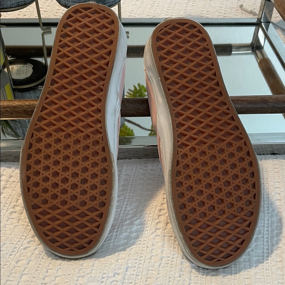 Vans Pink Satin Checkerboard Slip-On - Picture 6 of 6